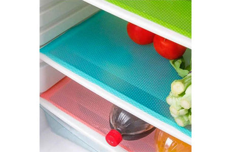 Lot De 5 Tapis Éponge Réfrigérateur - Anti-Moisissure - Imperméable Lavable - Protection Fraîcheur Alimentaire