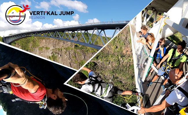 Saut à l'élastique du pont du Bras de la Plaine (115 m), La Réunion