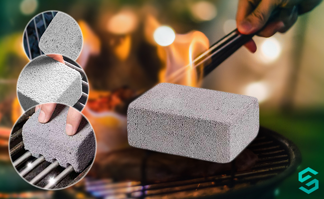 Pierre Ponce Abrasive de Nettoyage pour Barbecue et Cuisine