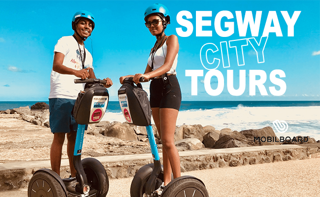 Découvrez la capitale du sud autrement à travers un décor et un parcours idéal avec une sortie en gyropode Segway i2 au cœur de Saint Pierre