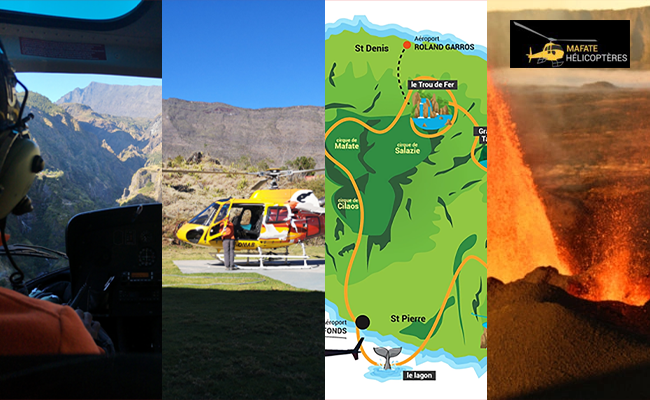 Survol en hélicoptère volcan (25mn)