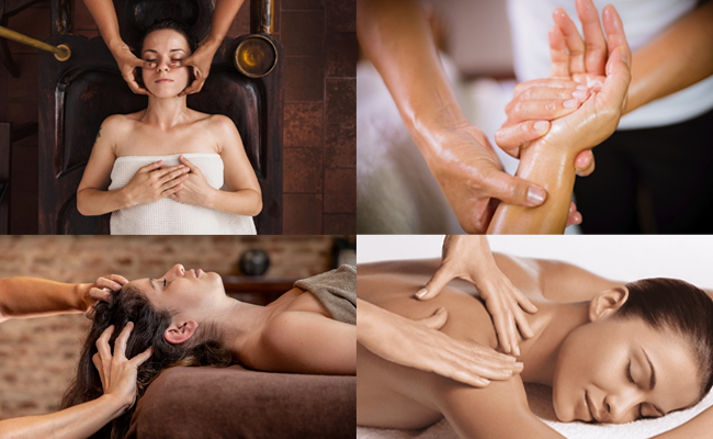 Massage Ayurvédique du crâne: le haut du dos, la tête, le visage  et les bras  (45min) 
