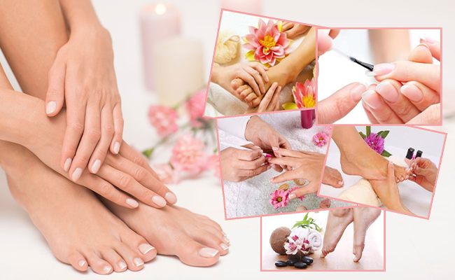 Pose de vernis semi-permanents mains et pieds