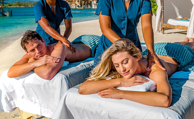 Massage des 5 continents en DUO au bord de la mer