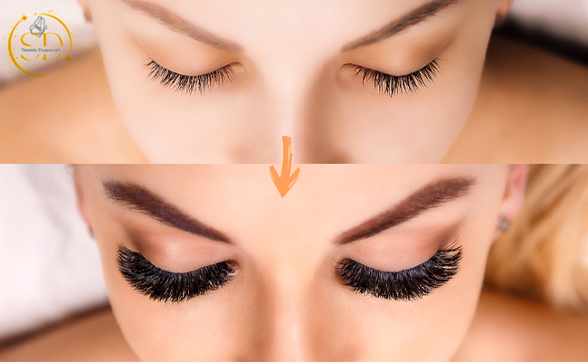 Extension de cils (volume russe)