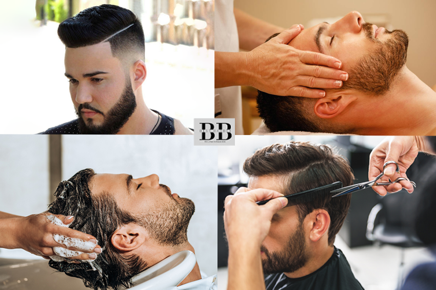 Shampoing et coupe +soin de visage (homme)