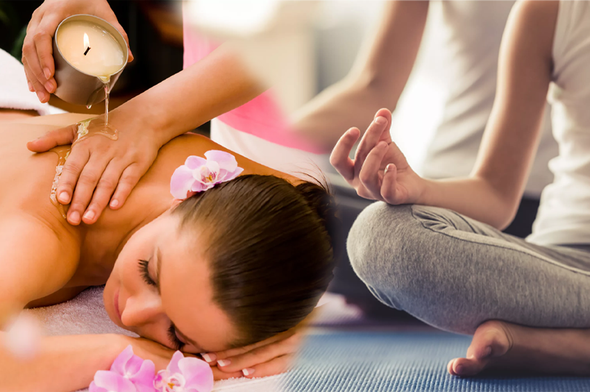 Massage suédois à la bougie + méditation guérisseuse (1h45) 