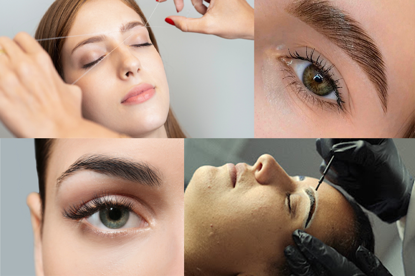 Brow-Lift, teinture et épilation au fil 