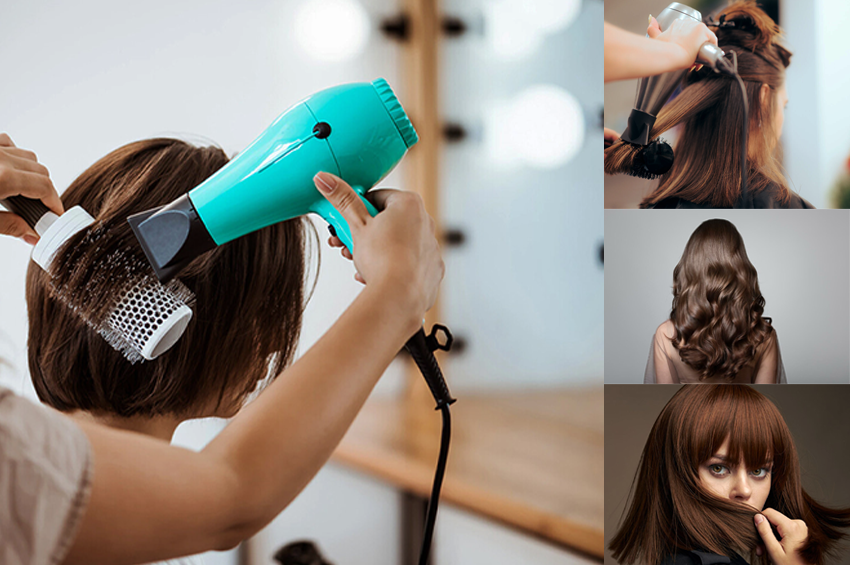 Brushing avec shampooing, soin et plaque