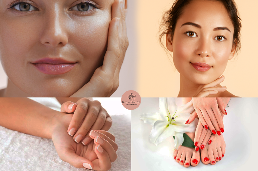 Soin de visage complet +soins et pose VSP mains et pieds 