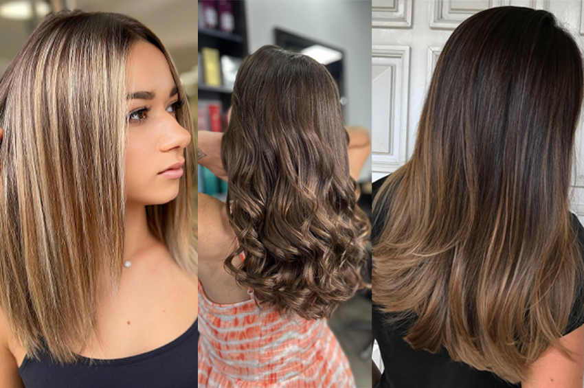 Shampoing, soin, mèches et brushing