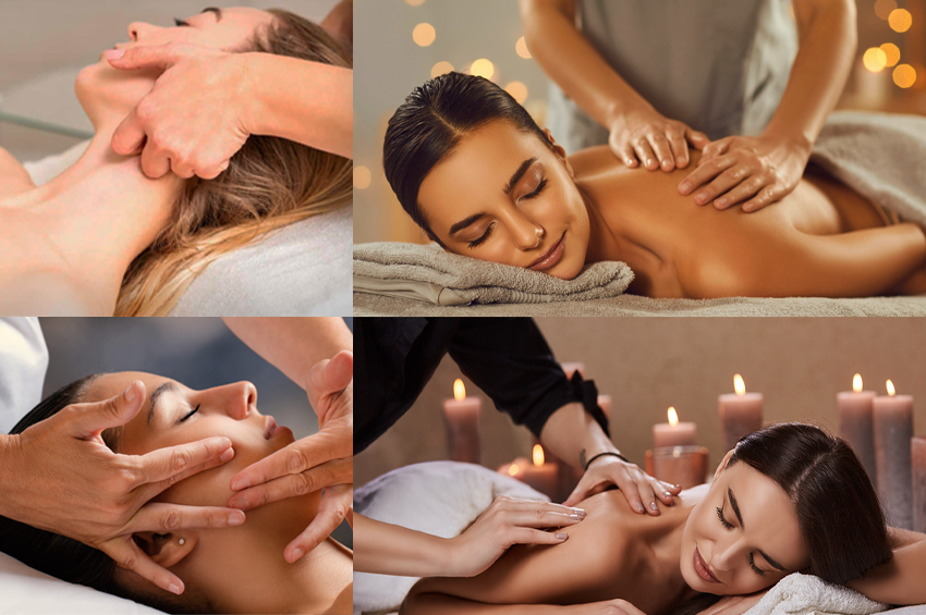 Drainage lymphatique visage, massage du dos (1h15)