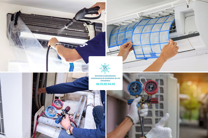 Entretien et désinfection climatiseur (Partie Sud, ouest, centre)