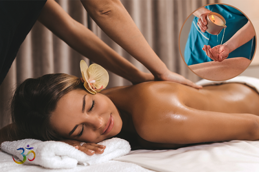 Massage à la bougie avec massage Gua Sha visage (1h30)