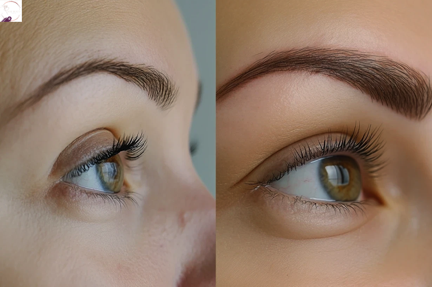 Microblading sourcils avec retouche 