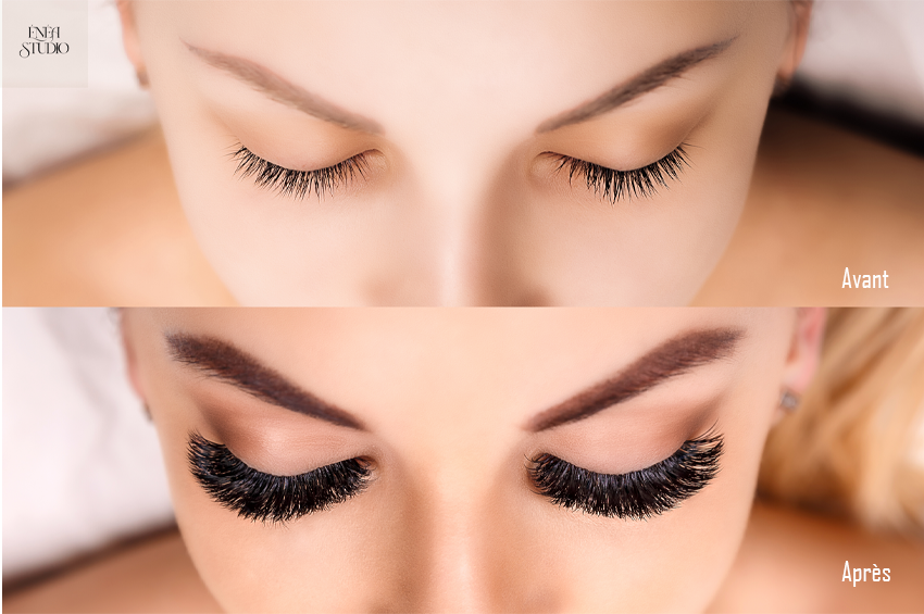 Extension de cils volume russe