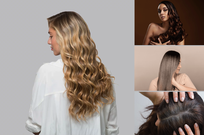 Forfait complet mèches, racines, shampoing et brushing