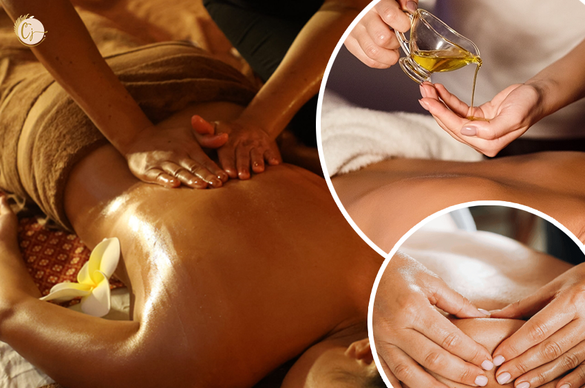 Massage aux huiles chaudes (1h)