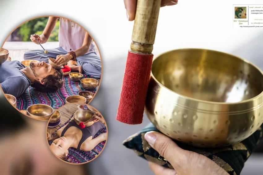 Massage vibratoire aux bols tibétains (1h)