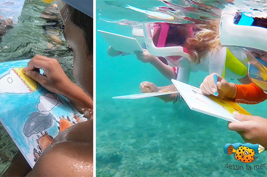 Initiation à l'art du dessin sous l'eau 