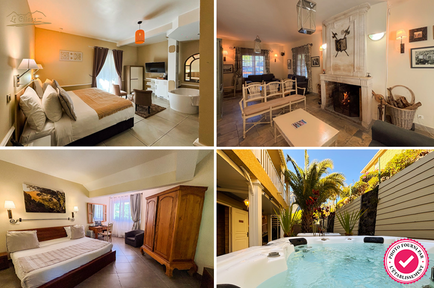 1 nuit pour 2 avec PDJ et Spa (1h)