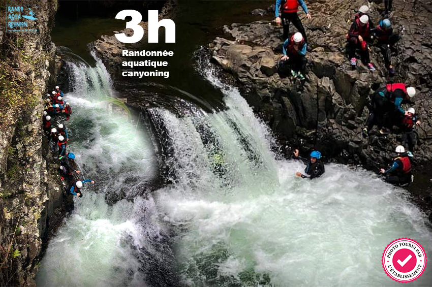 Randonnée aquatique canyoning (3h) + apéro offert