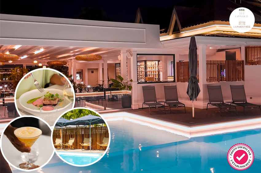 Vivez 1 journée de rêve avec une escapade bien-être et gourmandise avec l’Hôtel Latitude 21 comprenant accès à la piscine, boisson accueil, déjeuner et en-cas - Du Lundi au vendredi