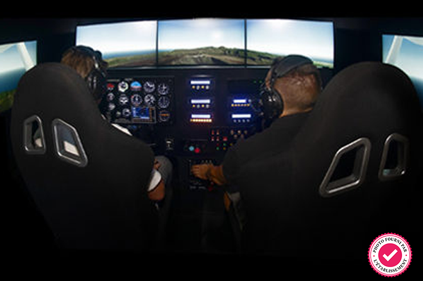 Simulateur d’avion Cessna ou hélicoptère pour 2 personnes