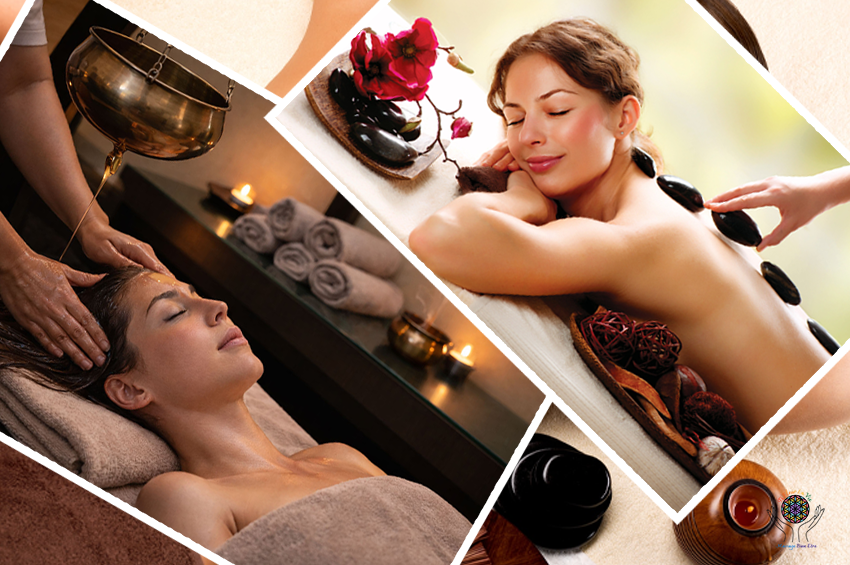 Massage dos aux pierres chaudes et Shiroabhyanga (1h30)