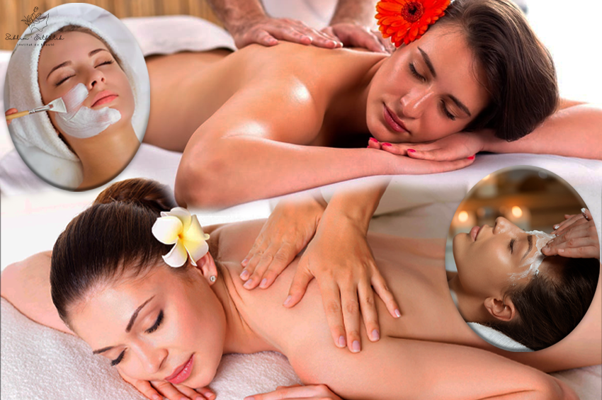 Massage (1h)+ soin de visage  (40min)
