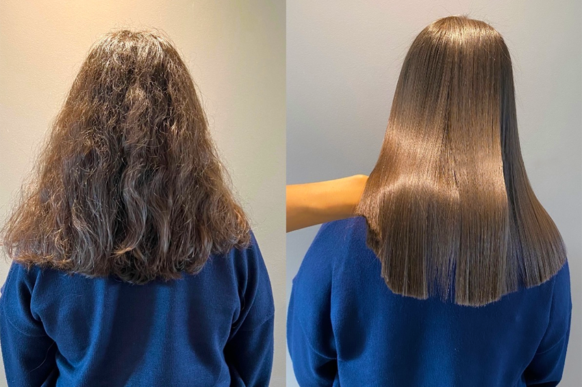 Lissage brésilien à la kératine