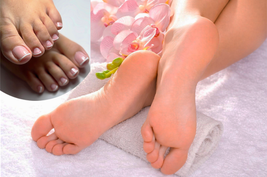 Soin anti-callosités des pieds avec pose semi pieds