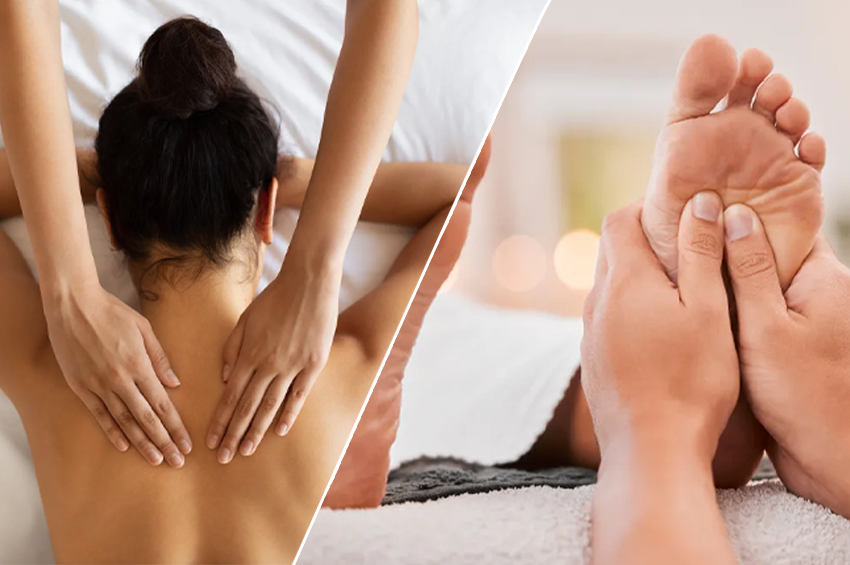 Massage dos, réflexologie plantaire et relaxation guidée (1h 45) 