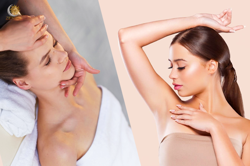 Soin visage détox et épilation (1h) 