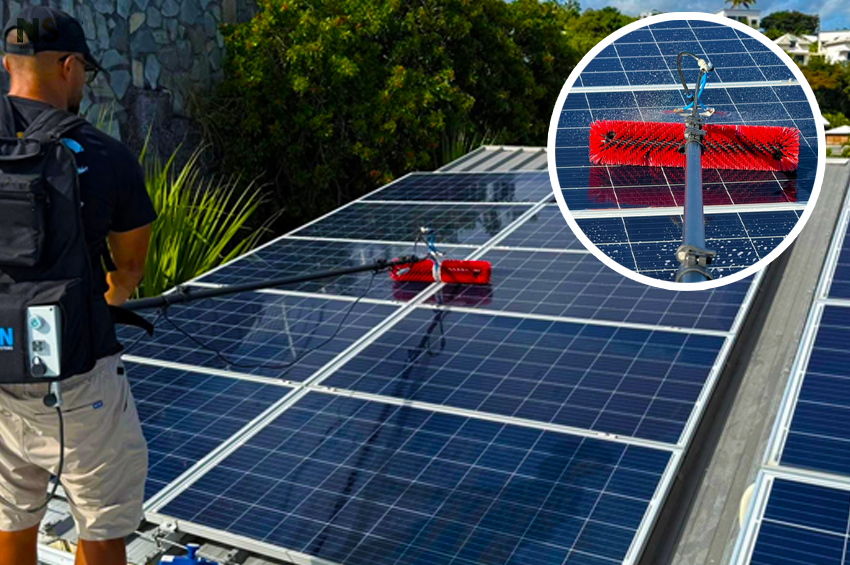 Nettoyage à l'eau pure des panneaux solaire : chauffes-eau et photovoltaïque