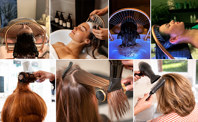 Head spa avec brushing (cheveux courts et mi-longs)