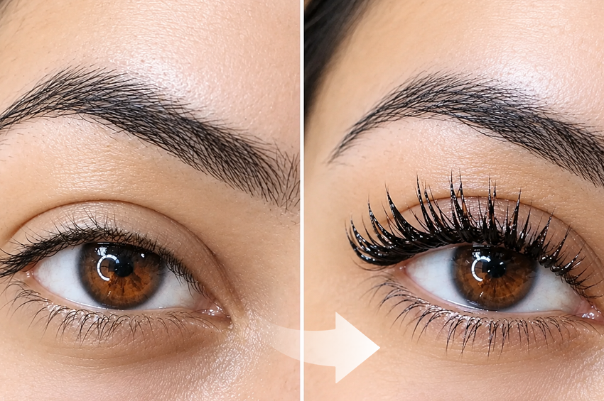 Extesion cils wet look
